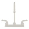 Dura Faucet DF-PK330HC-WT RV J-Spout Kitchen Sink Faucet (White)
