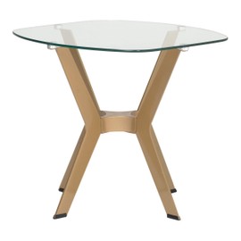 Studio Designs Home 71012 Home Archtech End Table, 23.5" W x 23.5" D x 21.75" H, Gold