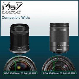 MaD EW-60F Petal Lens Hood for Canon EF-S & RF-S 18-150mm F3.5-6.3 IS STM Lens Bayonet Tulip