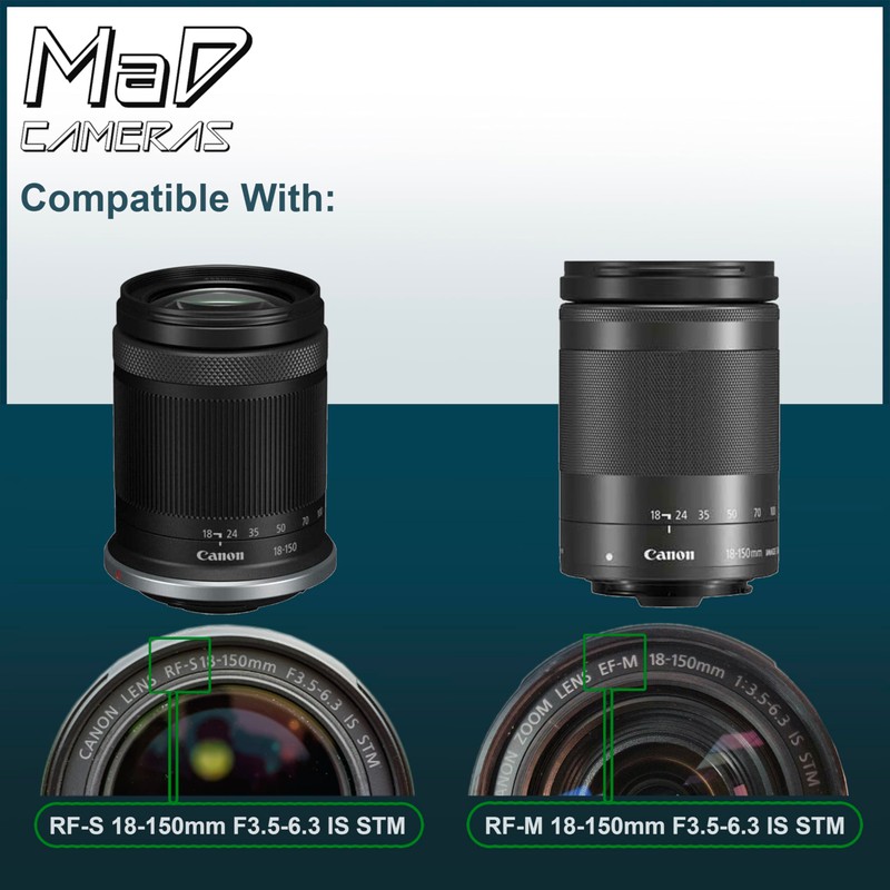 MaD EW-60F Petal Lens Hood for Canon EF-S & RF-S