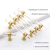 Peaha 10 Pack 3-3/4 Inch Acrylic Cabinet Pulls Gold Drawer