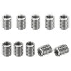 PATIKIL 10pcs M8*1.25 Male M6*1 Female Thread Adapter Sleeve Reducer