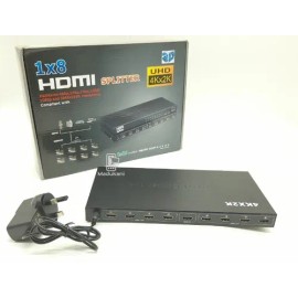 Splitter HDMI Divisor Seisa 1x8 Full HD 1080p 3D Amplificador TV