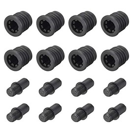 sourcing map 8 Pairs Speaker Kit Guides for Small Pens 19.5 mm Black Diameter 5.6 mm