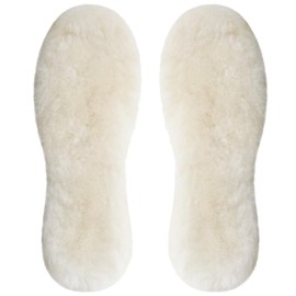 Flintronic 1 Pair of Lambswool Insoles, Warm Lambswool Soles, Natural Heat Insoles, Real Lambskin Insoles, Heat Insoles for Shoes, Warm Insoles, EU 38