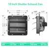 Aibabcue 10 Inch Shutter Exhaust Fan,Wall Mount Ventilator Fan with