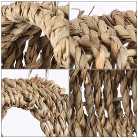 Ipetboom Hamster Tunnel Activity Center Hut for Hamsters Parakeet Toys Guinea Pig Tunnel House Pet Snuggle Hut Pet Tunnel House Hamster Hanging Hammock Tunnel Handmade Grass Birds Xuan Feng