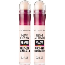 Maybelline Instant Age Rewind Eraser Dark Circles Treatment Multi-Use Concealer, Ivory, 0.2 Fl Oz (Pack of 2)
