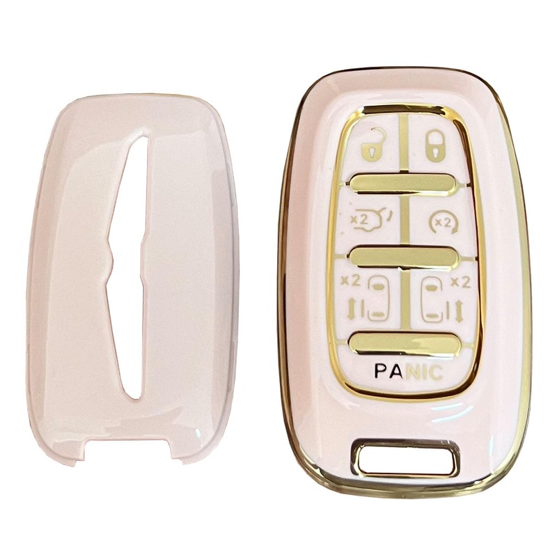 WENHENI for Chrysler Key Fob Cover with Keychain Fit for