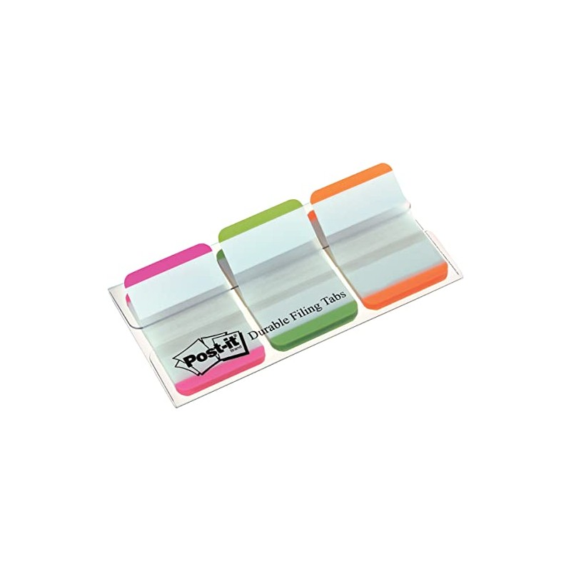 Post-it Index Flags - Strong 25mm - Pink, Green, Orange