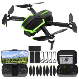 CQDAKET Drone with Camera 1080P, Best gift for Beginners and Adults, One-Key Takeoff/Landing, Gestures Selfie, Altitude Hold, 3D Flips, rc camera drone, Foldable Remote Control Quadcopter drones