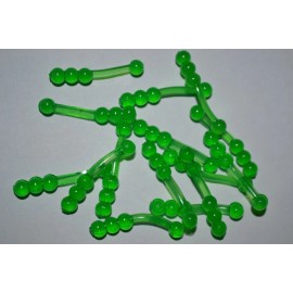 JASONS TACKLE 80 1" BALLZY BALLZ PANFISH CRAPPIE LURES ICE FISHING MULTIPLE COLORS TO CHOOSE - SPRING GREEN