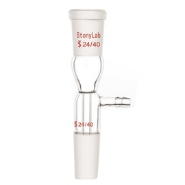 StonyLab Vacuum Take Off Adapter, Gas Inlet Adapter Adapter, Straight Vertical Vacuum Take-Off Adapter, Short Shaft with 24/40 Joints