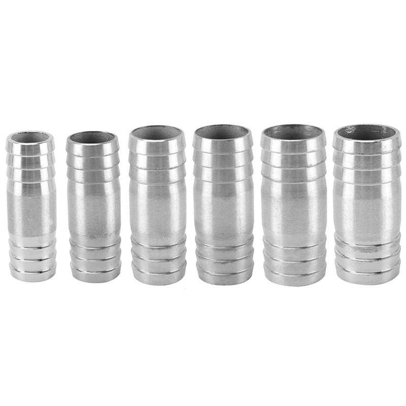 24 mm Straight Hose Fitting Made of Stainless Steel, 2-Way