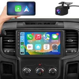 2+64G Car Radio Stereo for Dodge RAM 1500 2500 3500 2013 2014 2015 2016 2017 2018 with Carplay Android Auto Bluetooth GPS Navigation