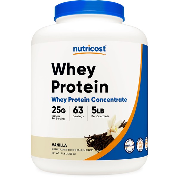 Nutricost Nutricost Whey Protein Powder, Vanilla, 5 pounds - Whey