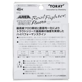 Toray Fluorocarbon Line Trout Real Fighter Fluoro 100m 1.25lb Natural