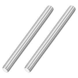 sourcing map M12x130mm Fully All Threaded Rod, 2Pcs 316 Stainless Steel Long Threaded Screw 1.75mm Thread Pitch Right Hand Threads for Furniture Mounting Assembly Fastening