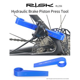 Chrisphil Bike Hydraulic Brake Piston Press Tool, High-Efficiency Disc Brake Caliper Pad Pressure Reset Spreader Hydraulic Parallel Reset Tool Compatible with Shimano, SRAM & More