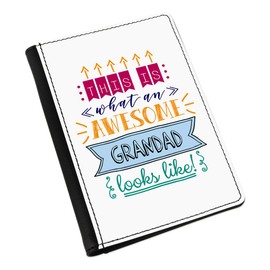 Gift Base This is What an Awesome Grandad Looks Like Passport Holder Cover