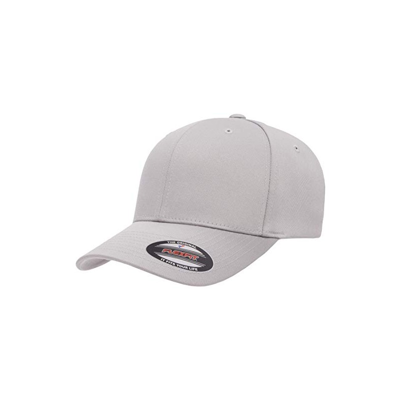 Flexfit Men's Athletic Baseball Fitted Cap, Silver, Large-X-Large