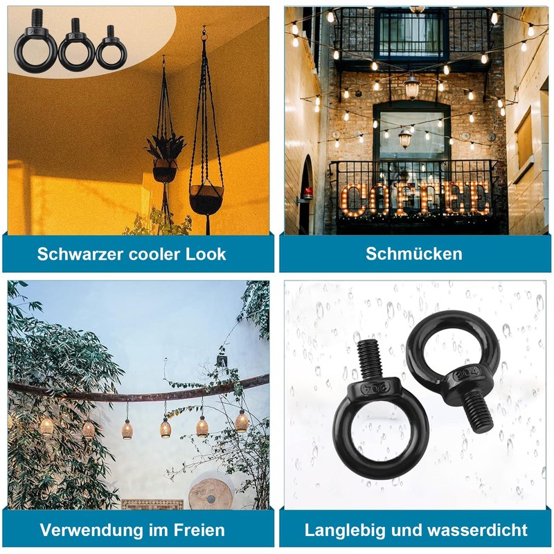 ORTAVA Eye Bolt (5, Black, M3)