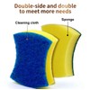 Behimend Blue Curved Dishwashing Sponges – 5-Pack