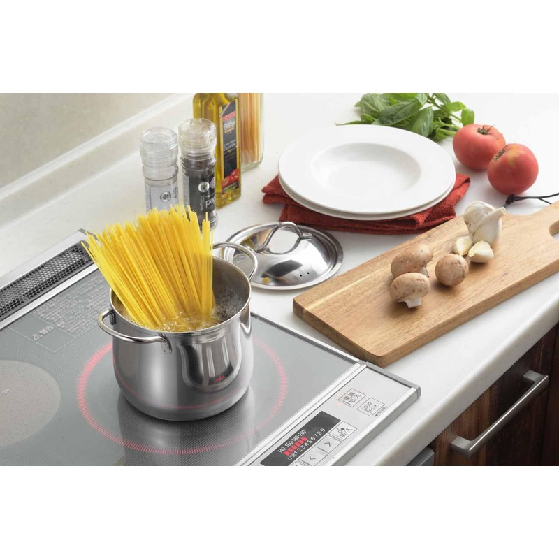 Yoshikawa Tsubamesanjo 3810018 Induction Simmering Pot, 5.5 inches (14 cm),