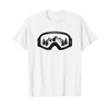 The Wintersport Store Unisex-Kids Boys T-Shirt Skiing Goggles T-Shirt White Medium