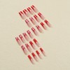24 Pcs Long Press on Nails Valentine’s Day Thick Fake