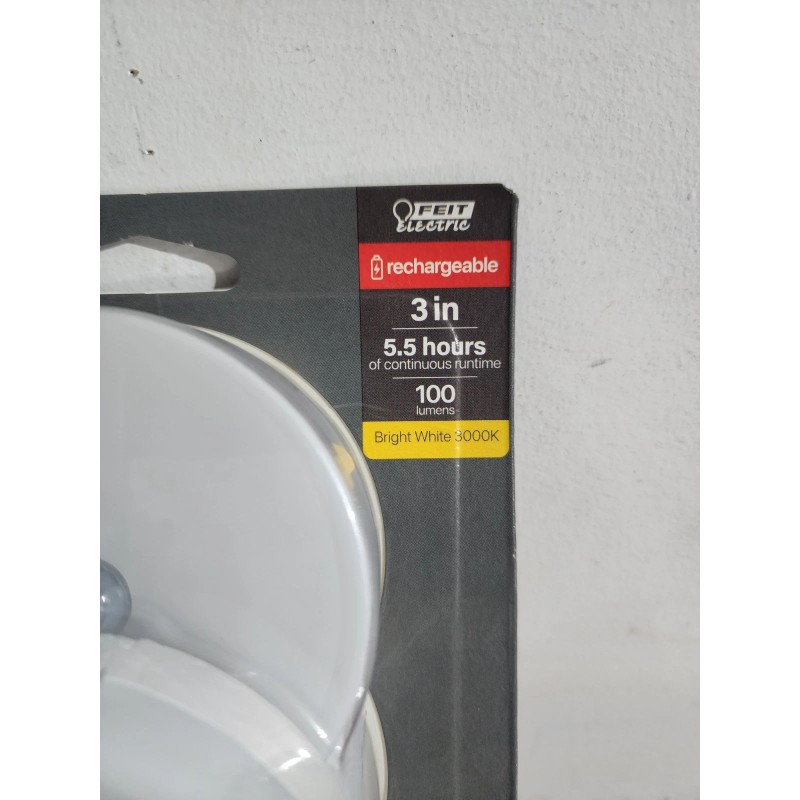 Feit Electric 3 Pack Feit Rechargeable LED Puck Lights with