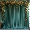ESGOTBME 10x7ft Wrinkle Free Hunter Green Backdrop Curtain for Parties