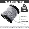 100 ft 1/12" Stainless Steel Hanging Chain Metal Chain Link