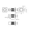 Keyless Cabinet Push Button Lock Snap Latch Cupboard Drawer Snap