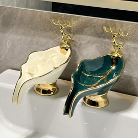 Soap carton travel non-perforated storage box canister holder pedestal washbasin bathroom sink storage box 휴대용 화이트