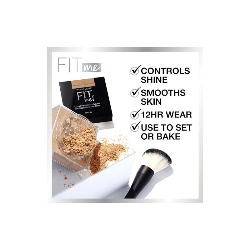 Maybelline Fit Me Loose Finishing Powder, Fair Light, 0.7 oz.
