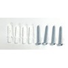 Greened House Oval Tube Radiator Feet Freestanding Pair Floor Standing