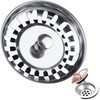 tifanso Kitchen Sink Strainer Plug 304 Stainless Steel Thicken for