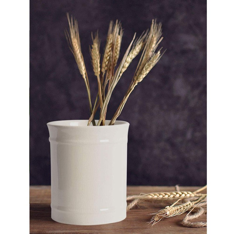 SZUAH Kitchen Ceramic Utensil Holder, Larger Capacity Utensil Crock, for