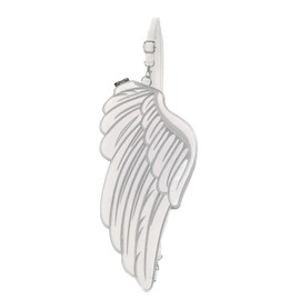 Fydelity Quiver Wings Backpack/Sling Crossbody Festival Rave Retro Cute Fanny Concert Bag - Silver Reflective