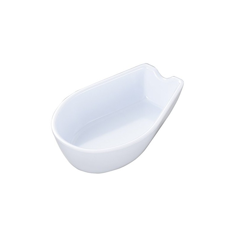 ENTEC C-82 Melamine Lenge Saucer (Large), White