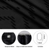 Chyhomenyc Chevron Extra Long Black Boho Shower Curtain Set 72x78