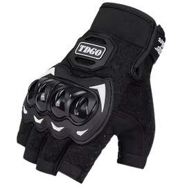 Merikensack Self Defense Bike Gloves Self Defense Weapon Gloves Self Defense Goods Boxing Gloves Security Goods Self Defense Gear Self Defense Knuckle Tactical Gloves Women Summer (Black, M)