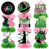 9PCS Witch Theme Party Decorations – Pink and Green Birthday