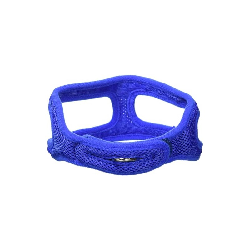 ChokeFree Velpro Mesh Pet Shoulder Harness Collar, 17"-18", Blue
