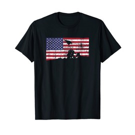 American Flag Patriot Battle of Iwo Jima T-Shirt