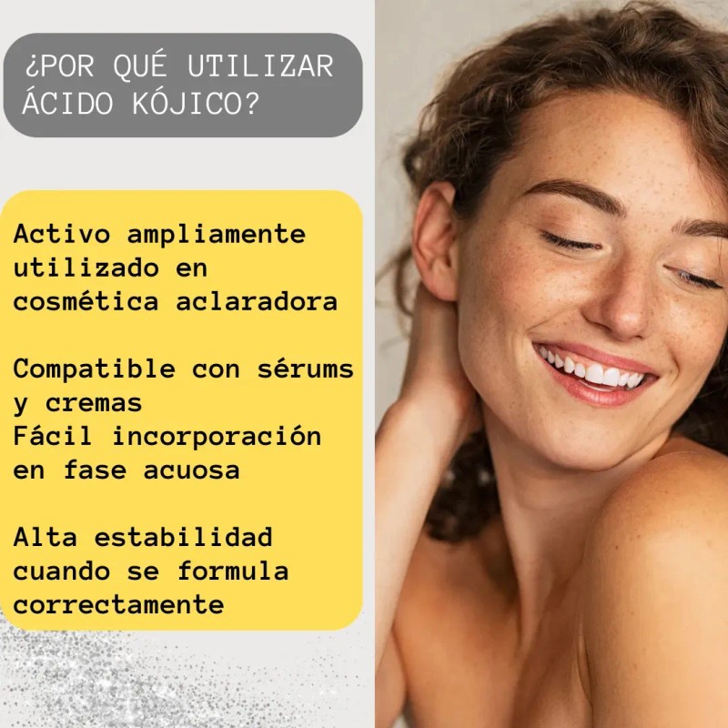 10gr Acido Kójico Puro Grado Cosmético Kojic Acid Mixta Día