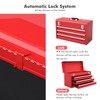 IRONMAX Portable Tool Box, Lockable Steel Tool Chest Cabinet w/