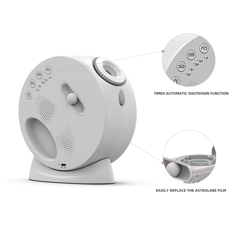 Galaxy Projector Star Light with Shooting Stars - HD Night