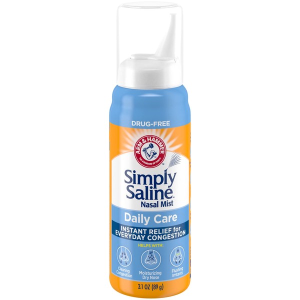 Simply Saline Nasal Mist 3 oz (Pack of 2)